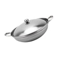 Stainless Steel Double Handle Cooking Pot with Lid D140145