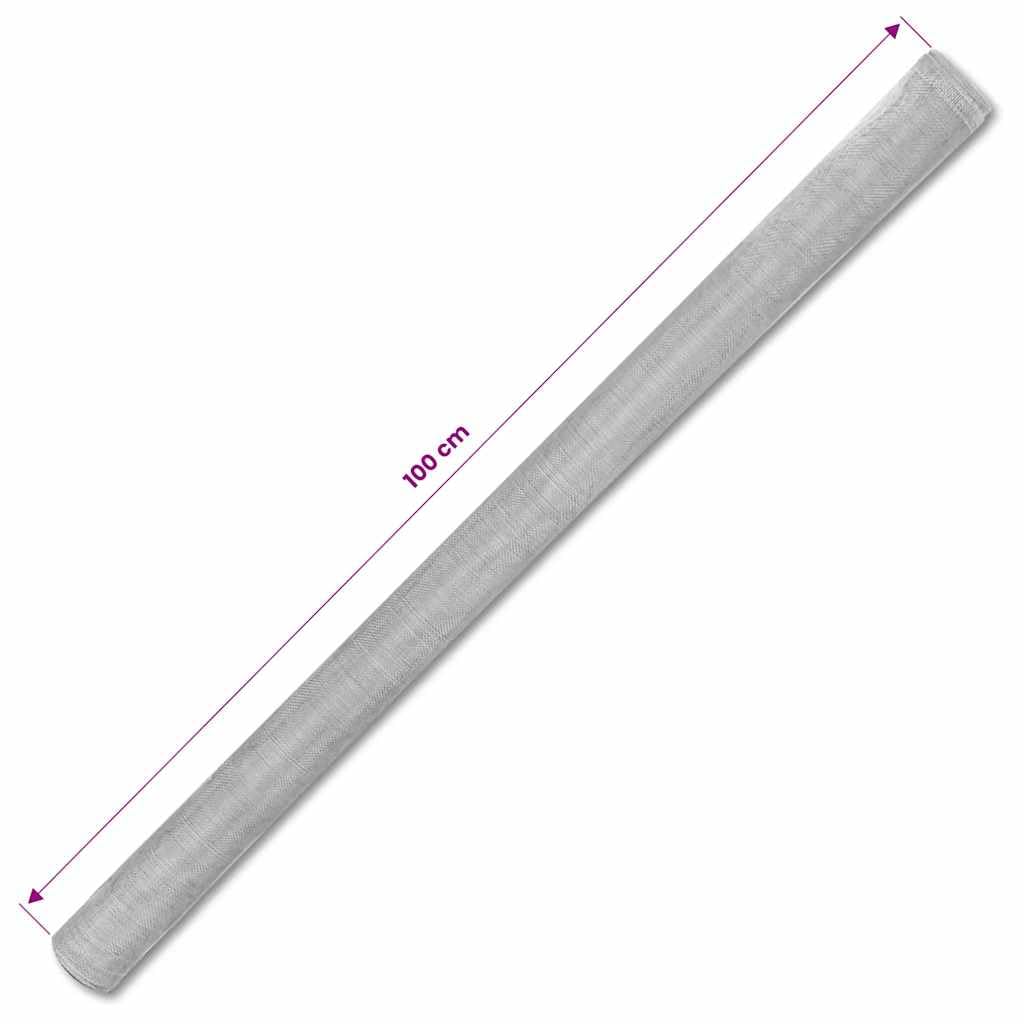Aluminum Mesh Screen 39.4x196.9 Inches Silver B217442