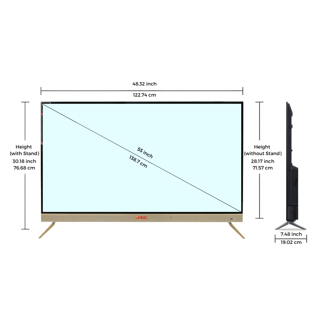55 inches HD Smart LED TV M58342