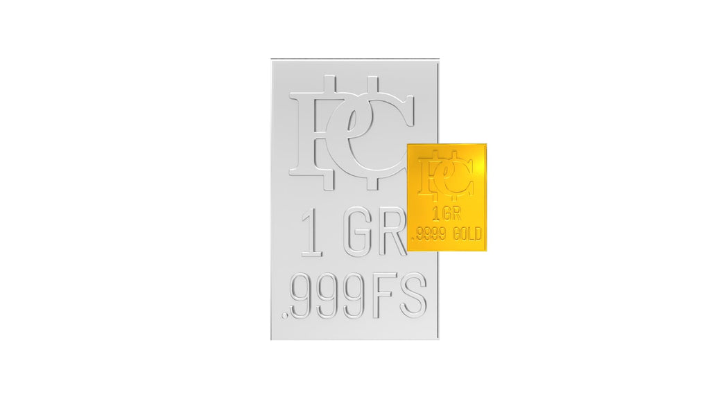 Gold and Silver Bullion Bar 1 Grain B92198