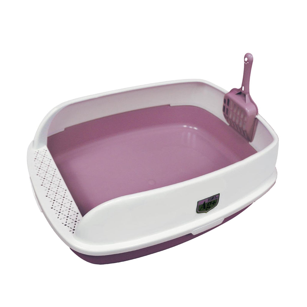 Pink High Sided Cat Litter Box O5323