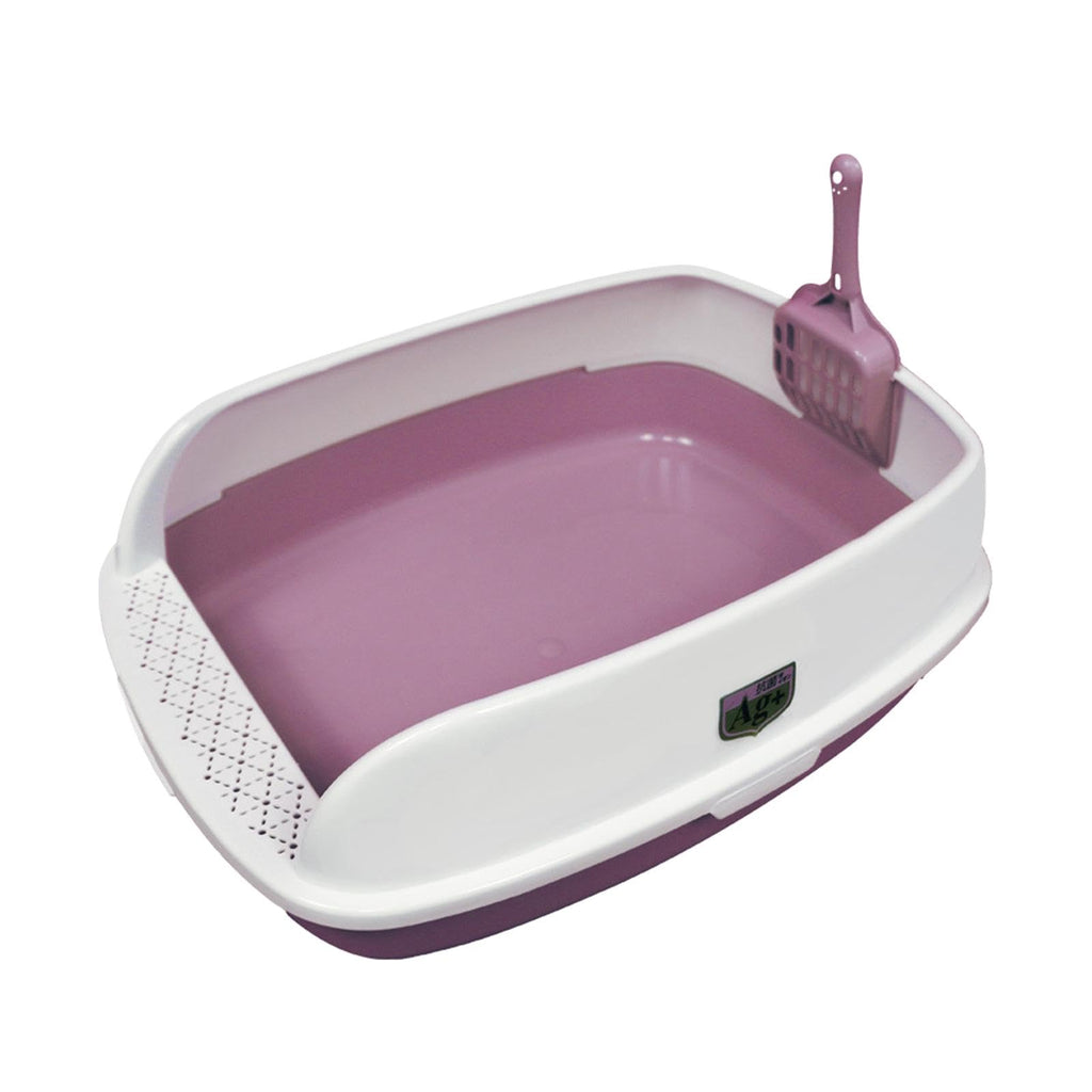 Pink High Sided Cat Litter Box O5323