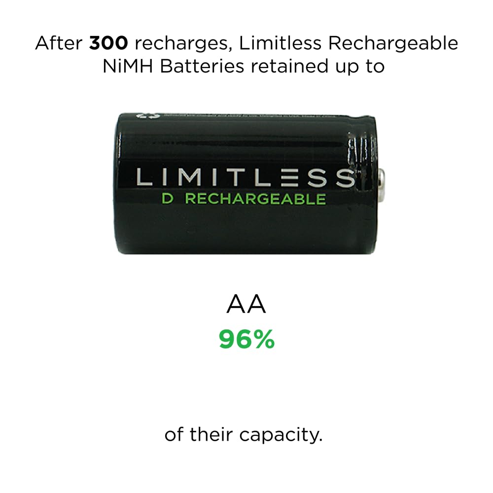 Rechargeable D Batteries 4-Pack N814