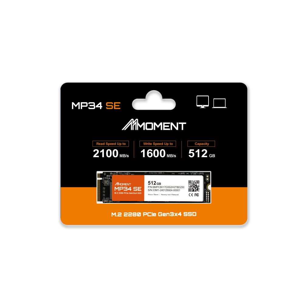 512GB PCIe 3.0 NVMe M.2 2280 SSD J8998