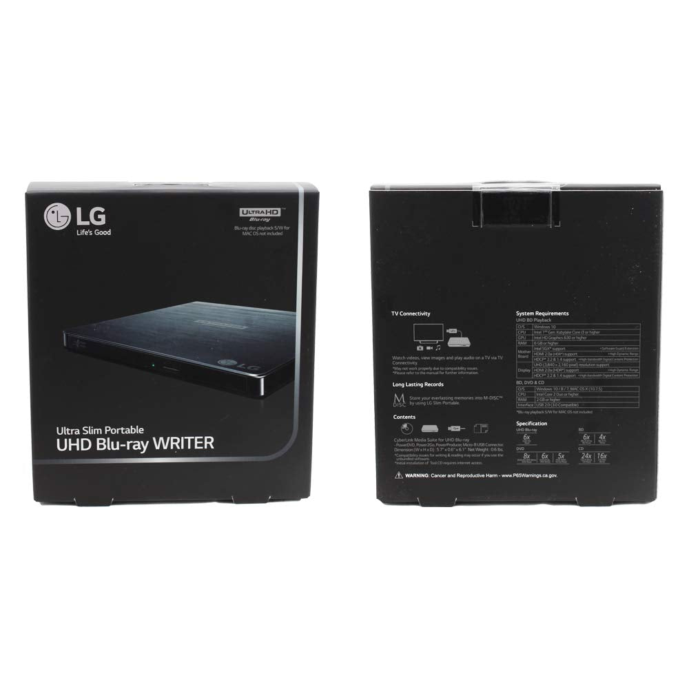 Portable 6X Ultra HD 4K Blu-ray Burner External Drive S303