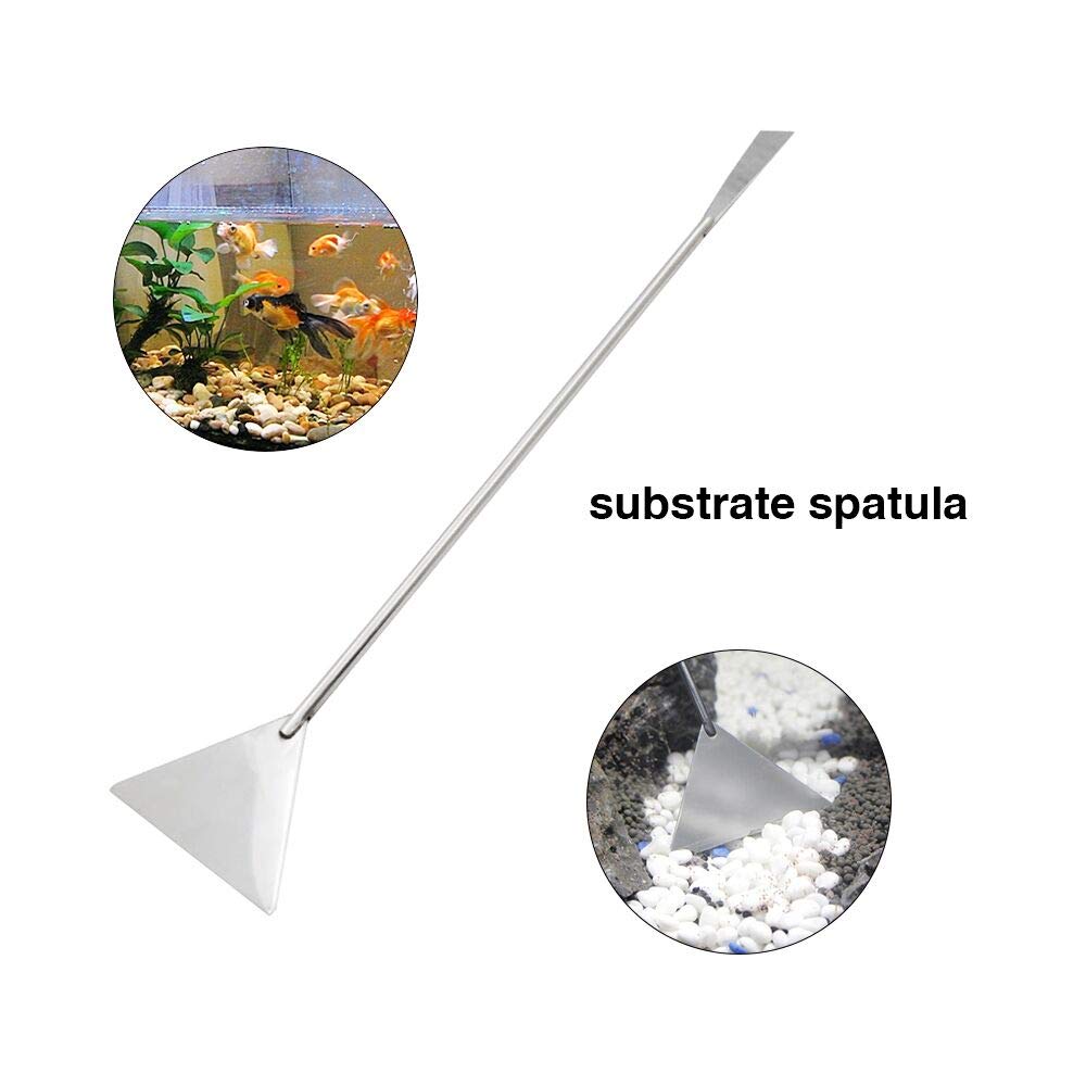 5 in 1 Aquarium Scissors Tweezers Spatula Stainless Steel Aquascaping Tools I4072