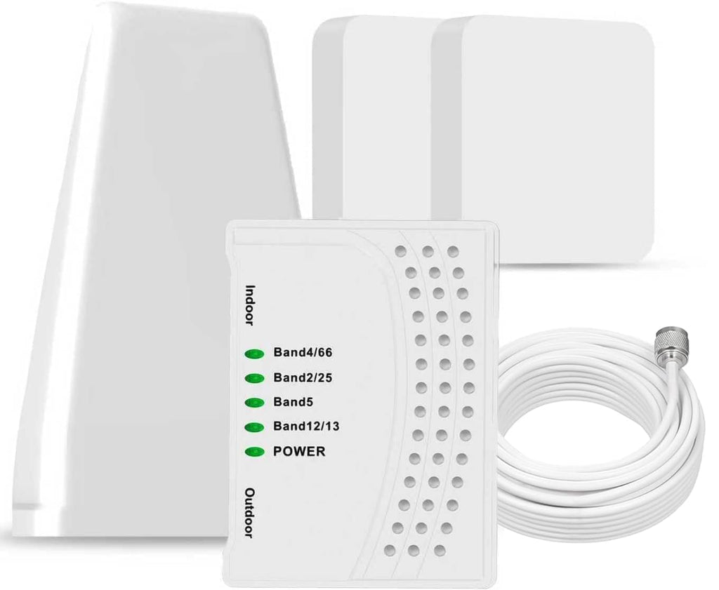 Cell Phone Signal Booster with 2 Indoor Antennas V5036
