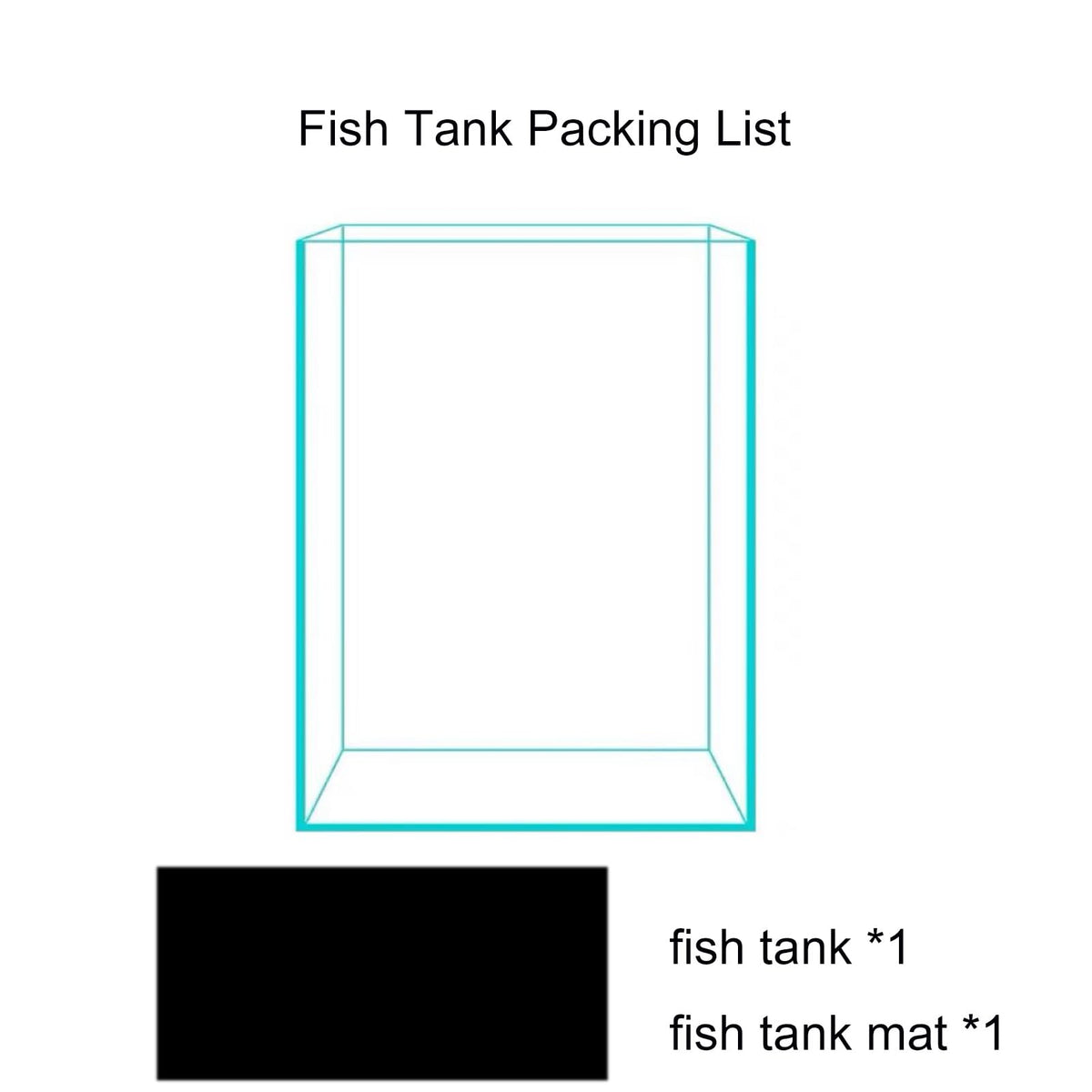 3 Gallon Glass Fish Tank Y461759