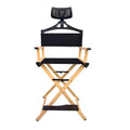 Gold Extra Tall Foldable Makeup Chair C446
