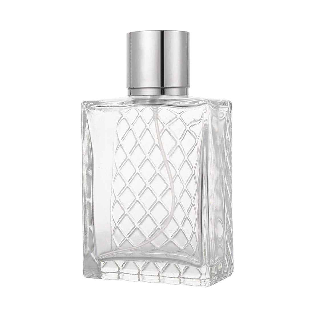 100ml 3.4 oz Refillable Fine Mist Spray Perfume Bottles Clear Glass E5073