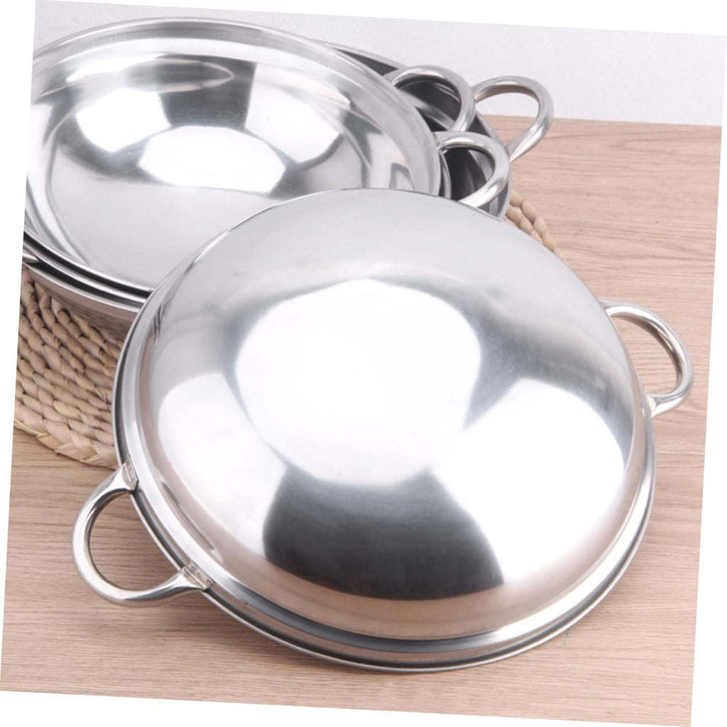 Stainless Steel Double Handle Cooking Pot with Lid D140145