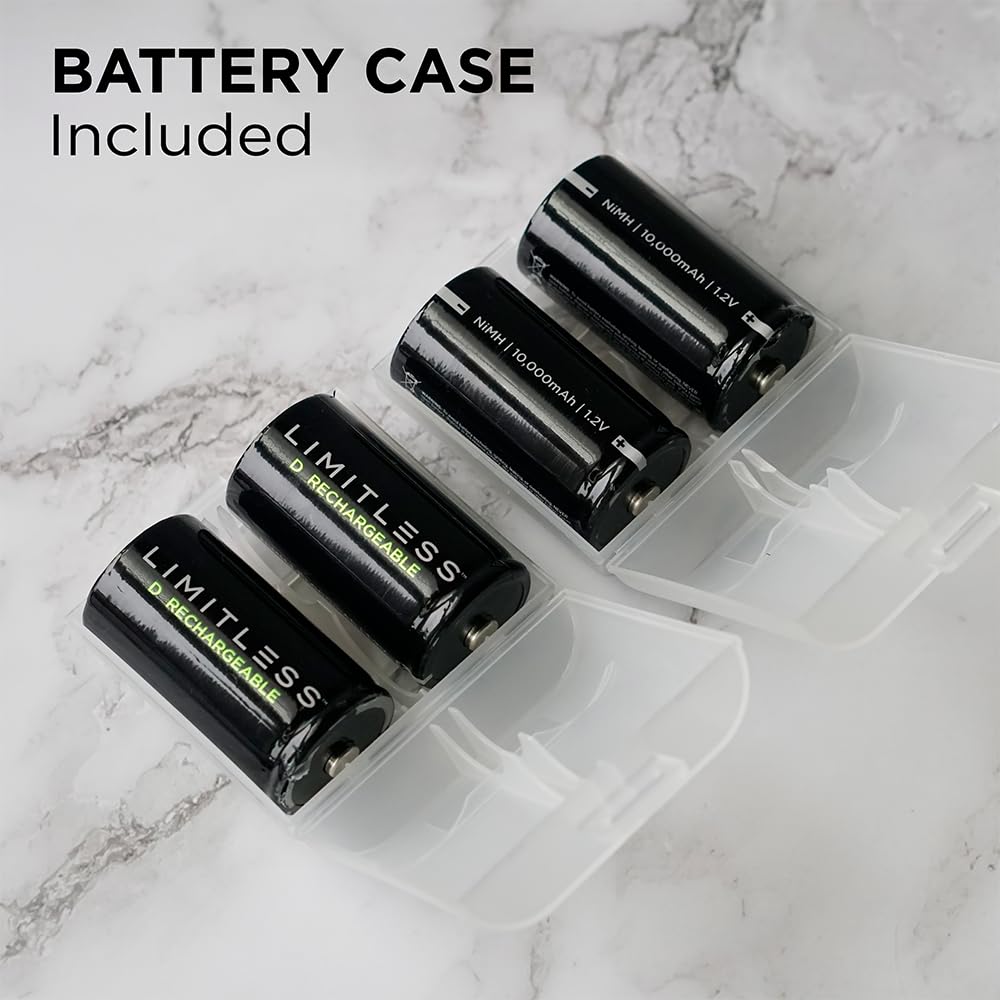 Rechargeable D Batteries 4-Pack N814