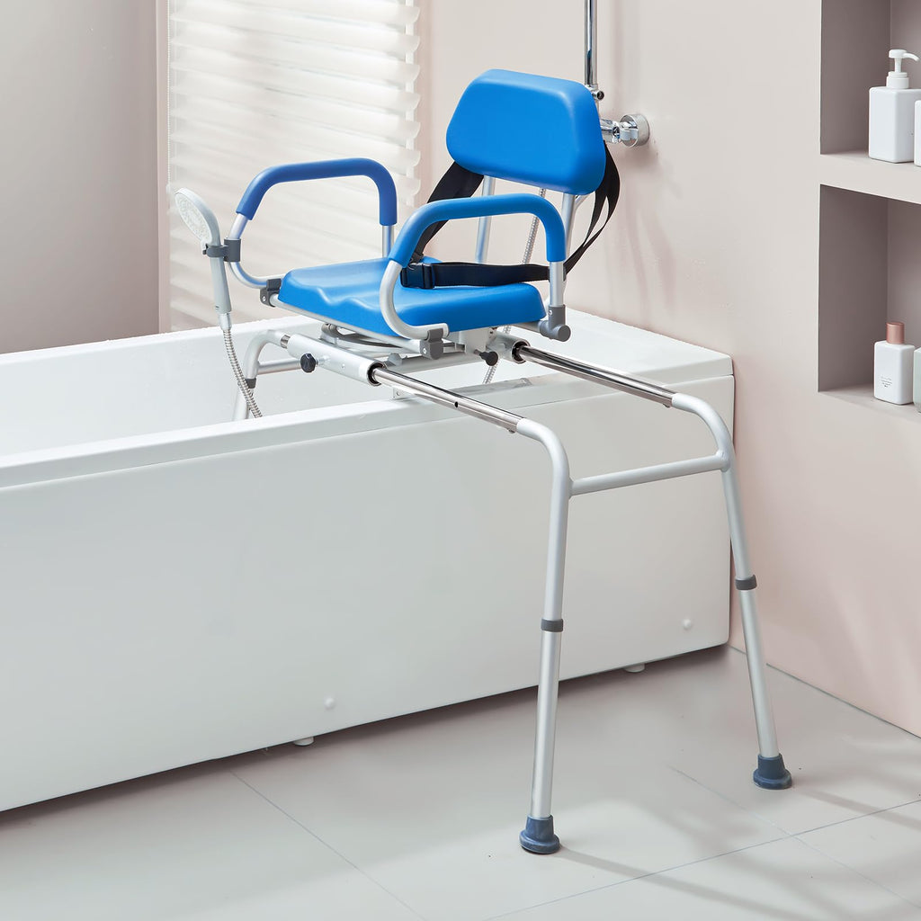 Sliding Tub Transfer Bench with 360 Degree Swivel Seat A22242