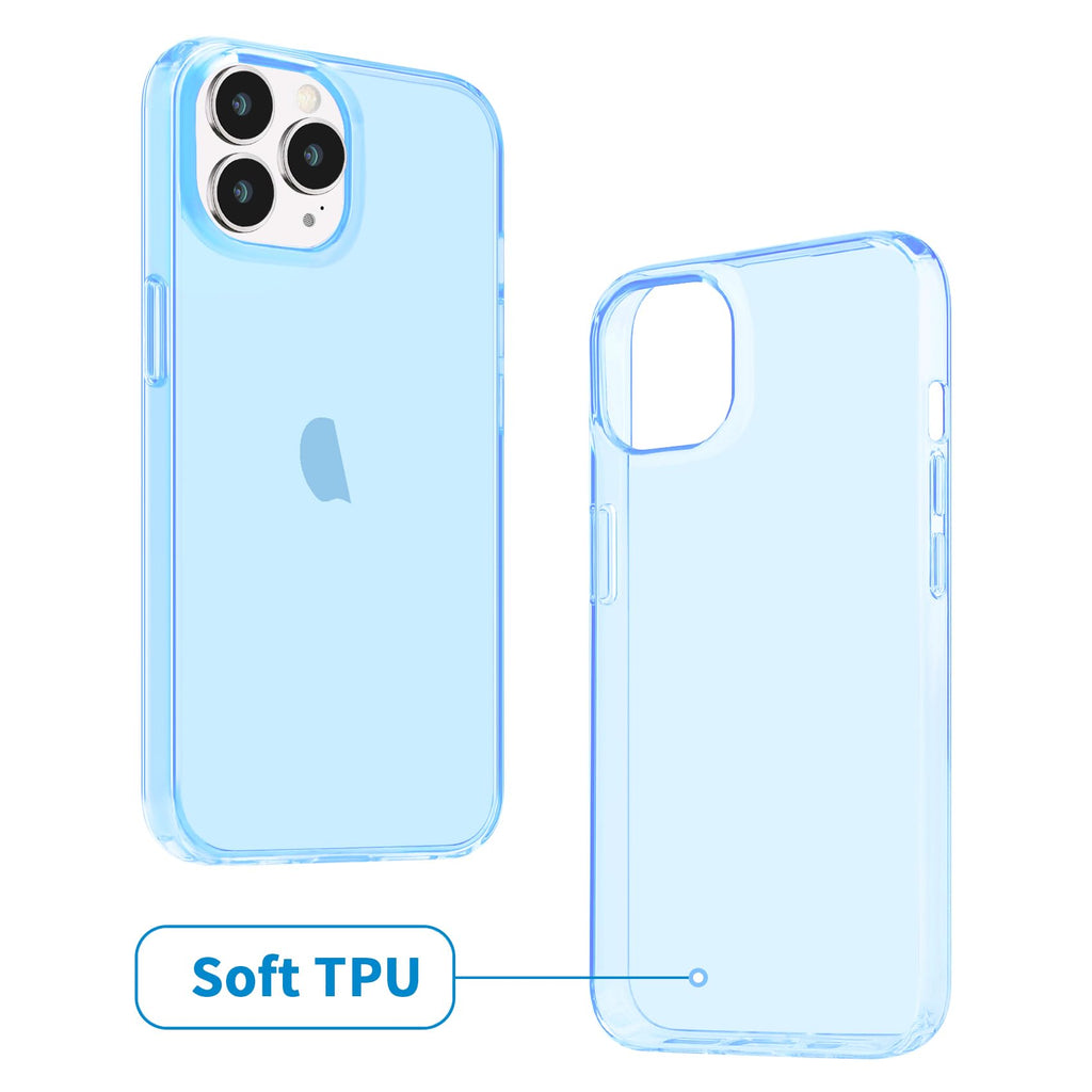 Clear Soft Shockproof Slim Thin Blue Phone Case T915