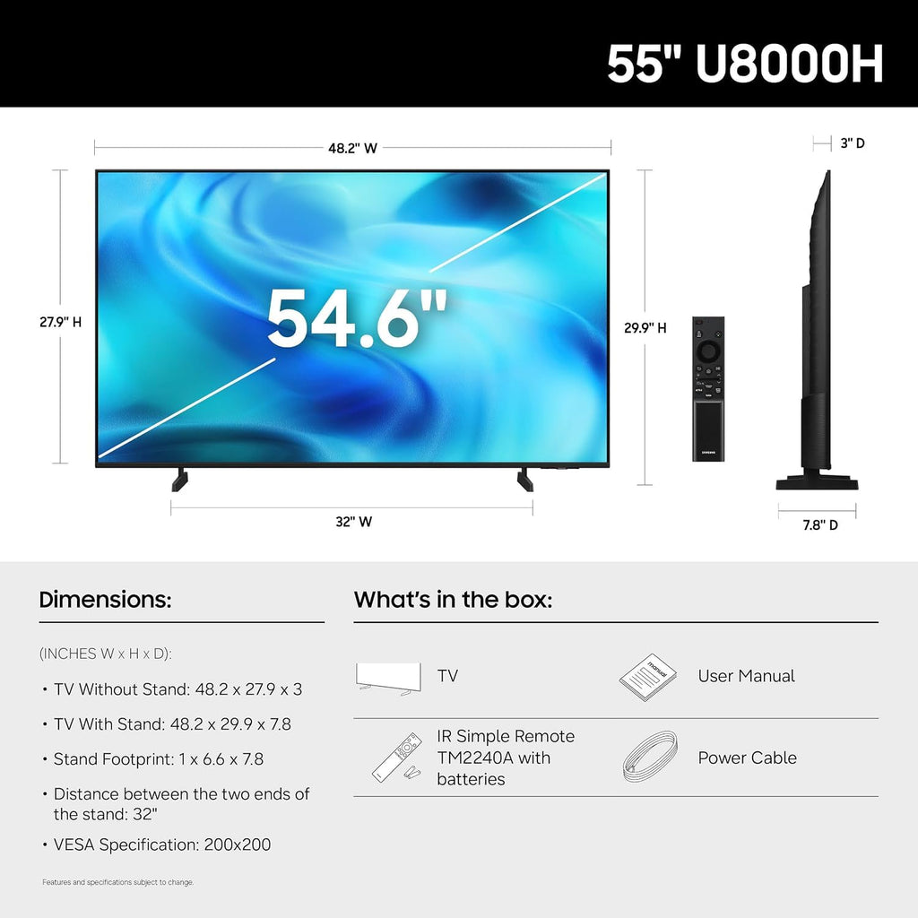55" Inch 4K Ultra HD Smart TV S753472