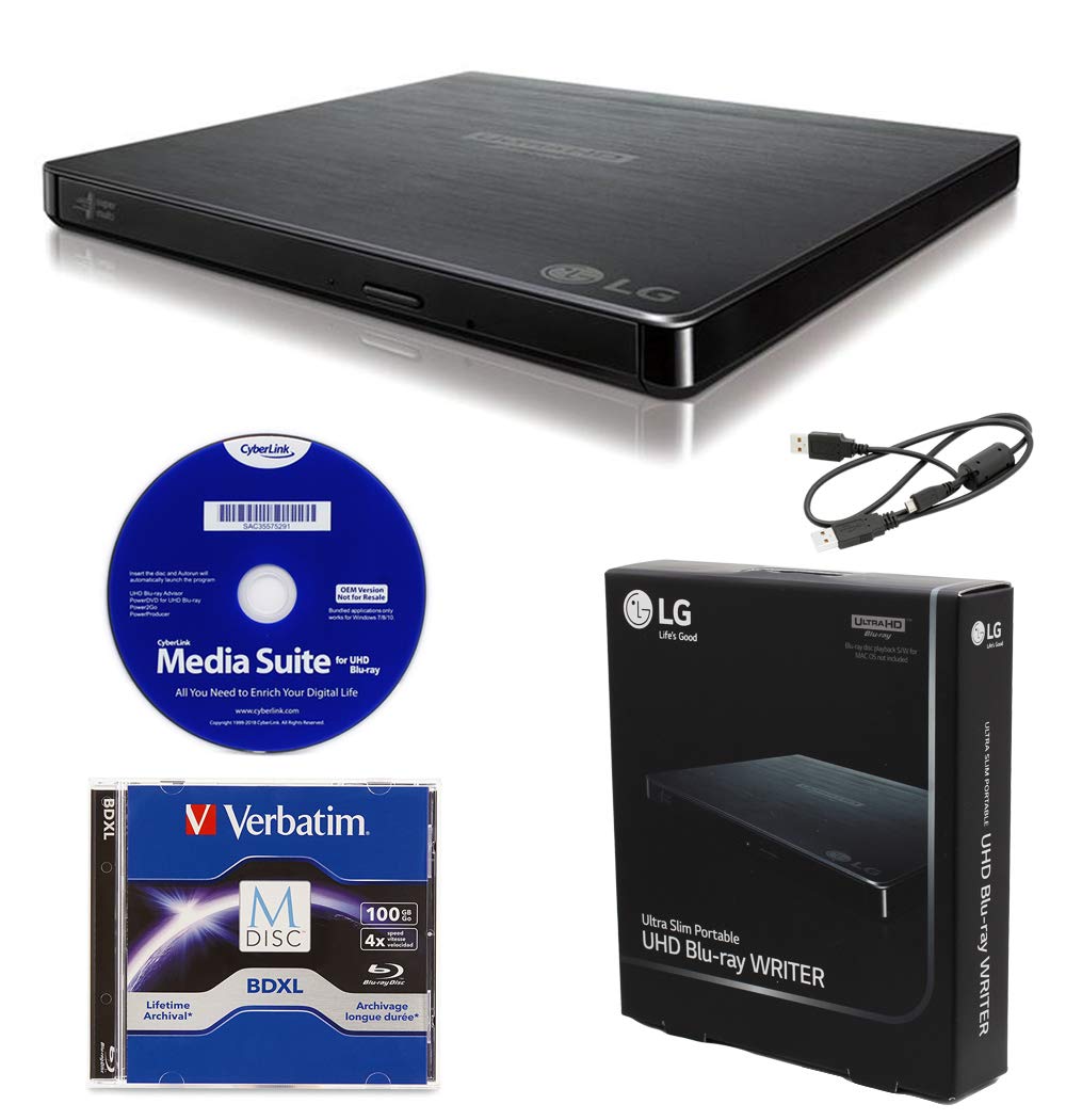 Portable 6X Ultra HD 4K Blu-ray Burner External Drive S303