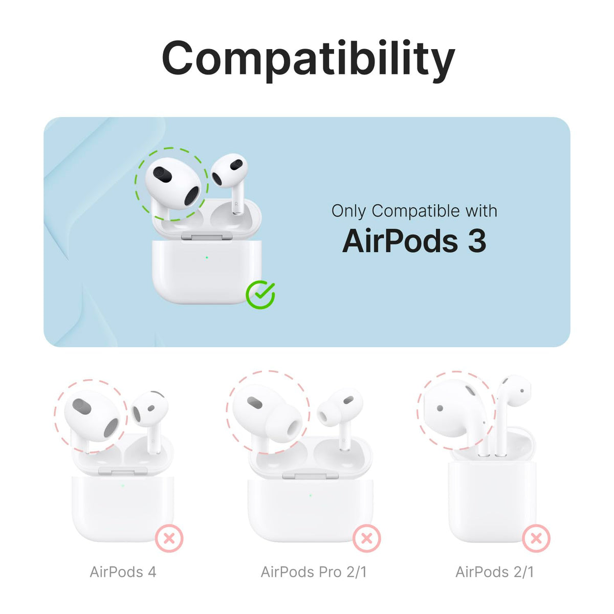 Waterproof AirPods 3rd Generation Case with Carabiner U783174