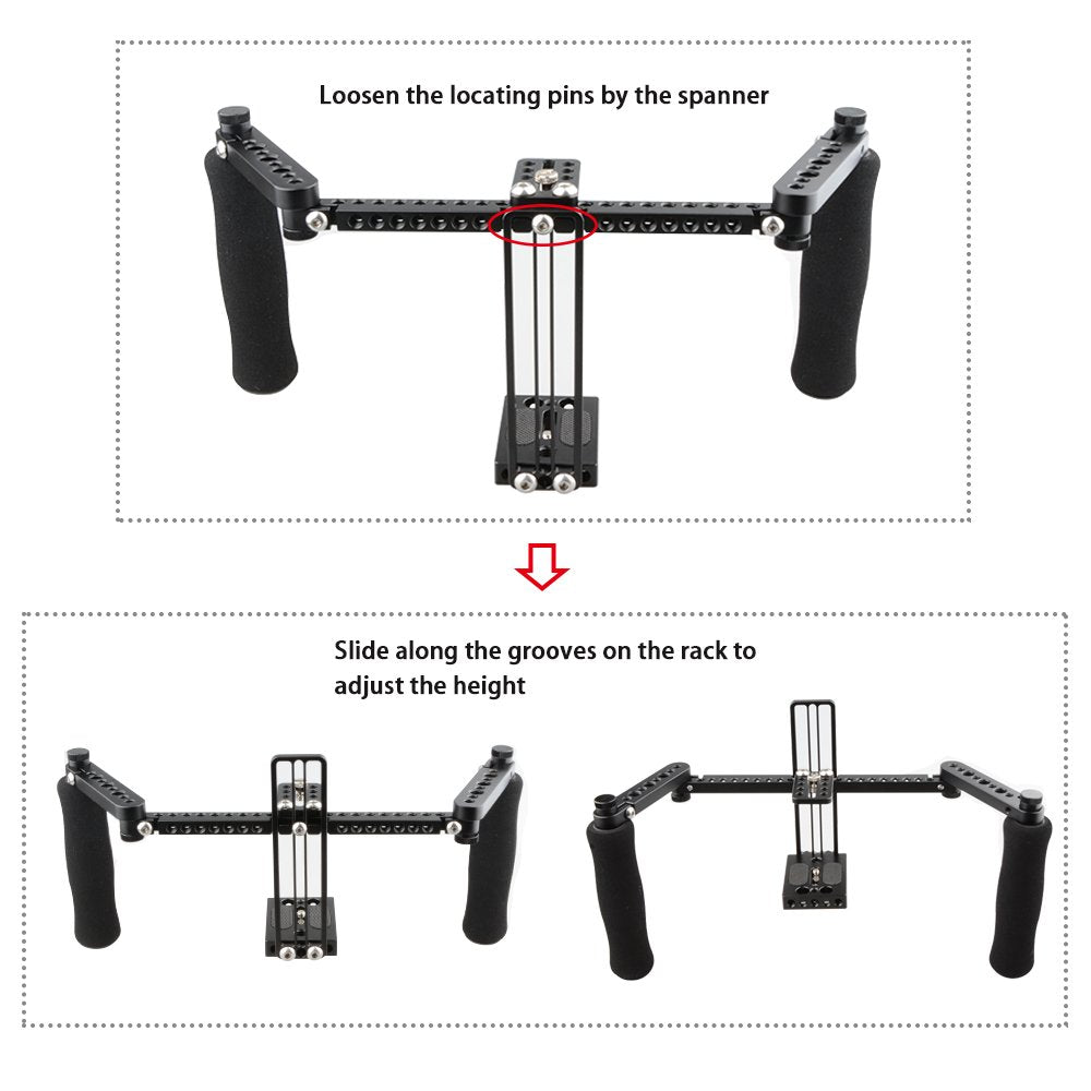 Monitor Cage with Adjustable Handles for 5 and 7 inch LCD Monitor G922376