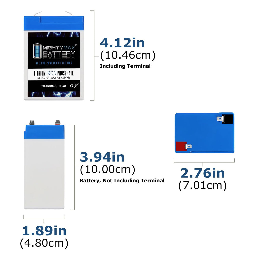6V 4.5AH Lithium Replacement Battery W833324