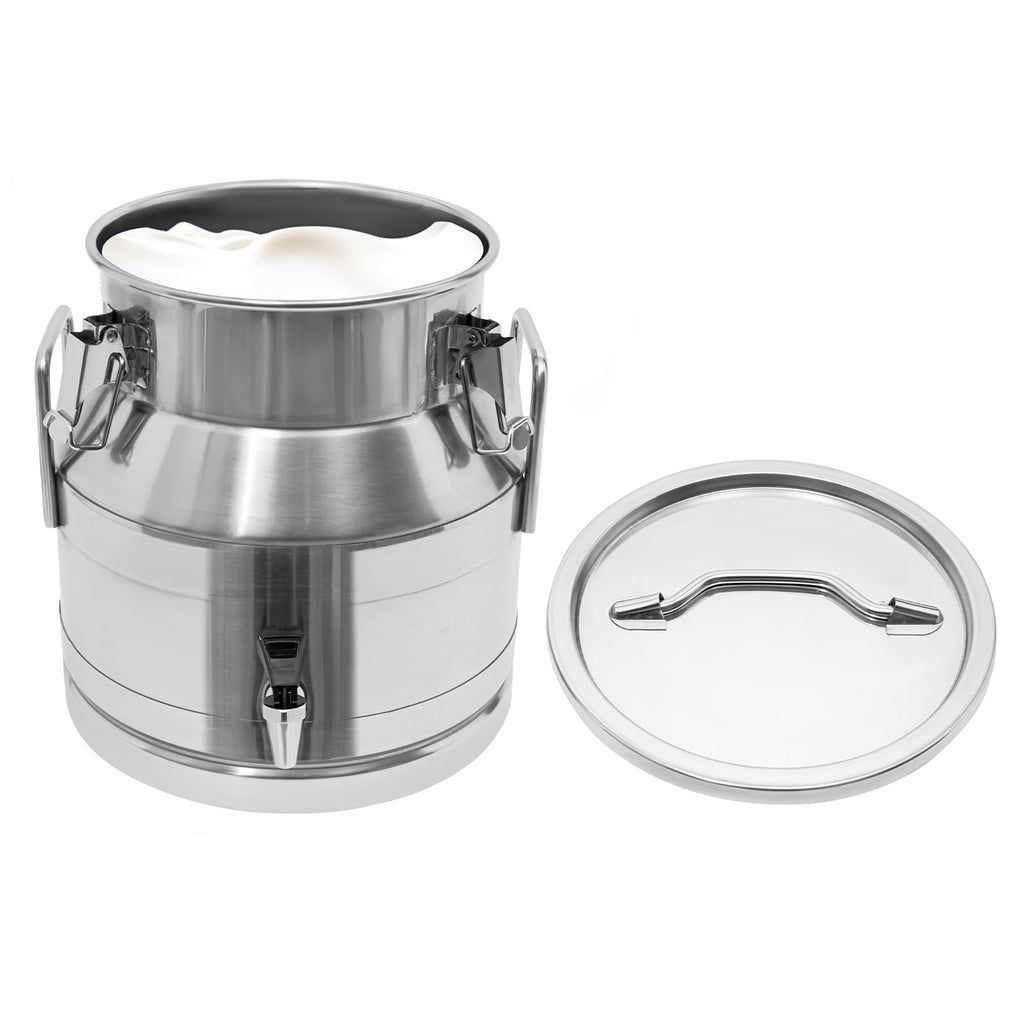 20L Stainless Steel Milk Bucket with Spigot I311