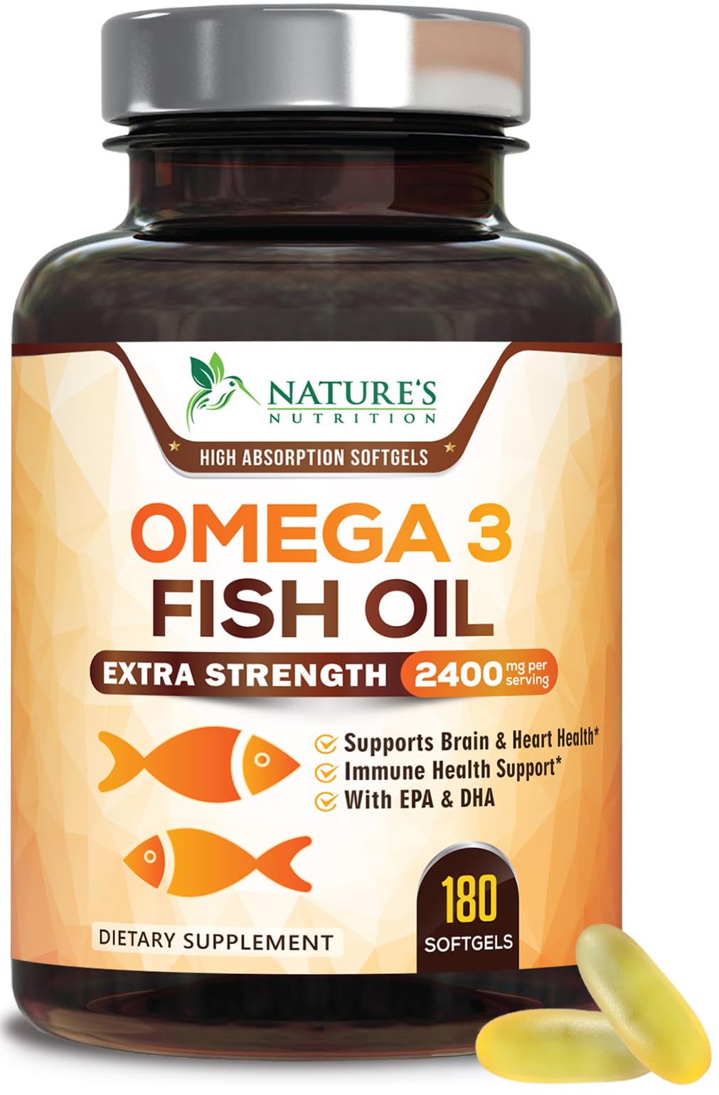 Omega 3 Fish Oil 2400mg Softgels T807815