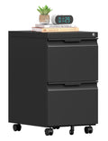 2 Drawer Mobile File Cabinet with Lock V5713