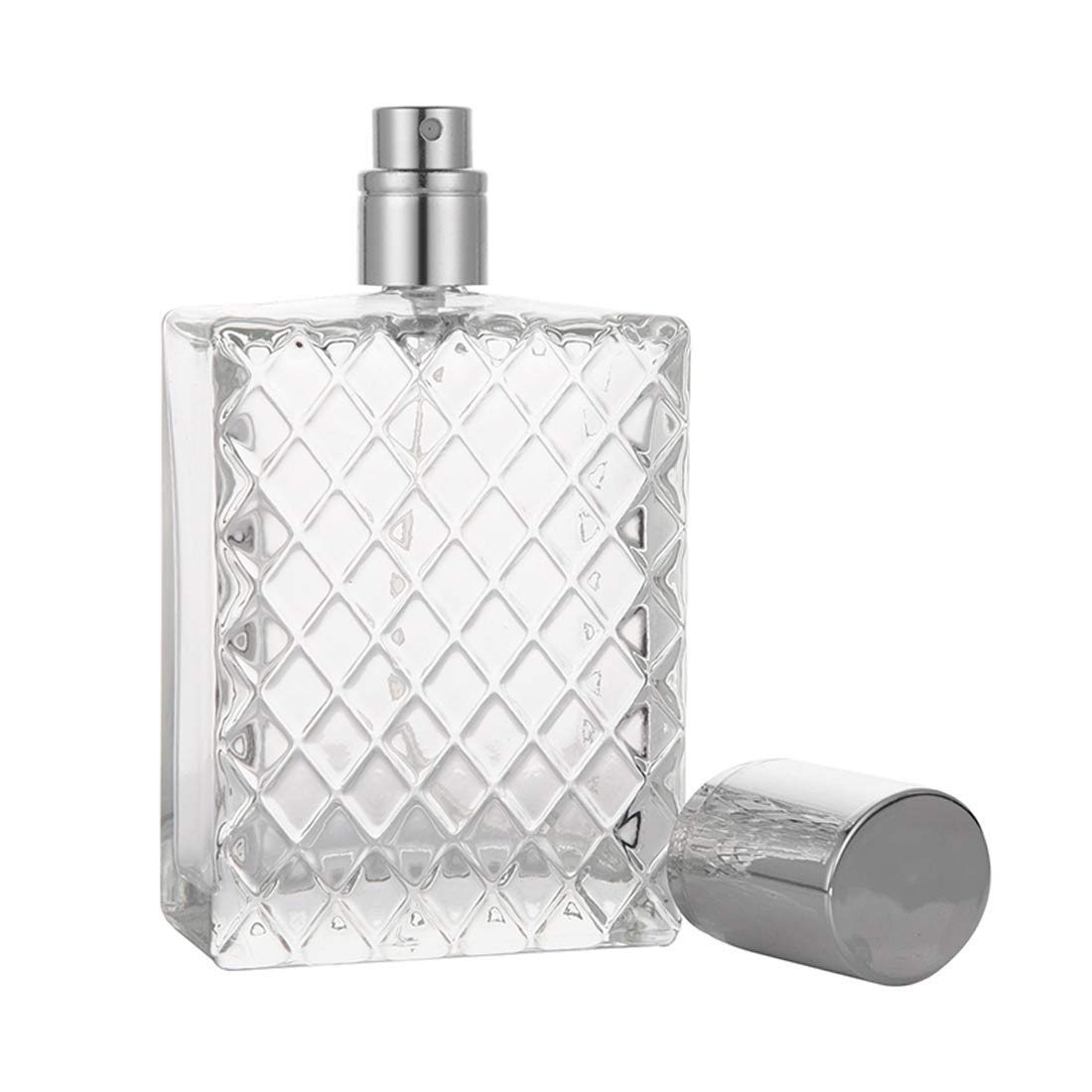 100ml 3.4 oz Refillable Fine Mist Spray Perfume Bottles Clear Glass E5073