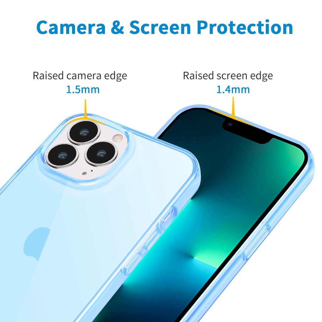 Clear Soft Shockproof Slim Thin Blue Phone Case T915