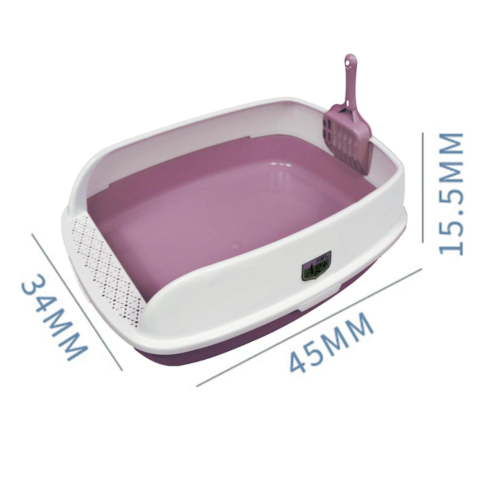 Pink High Sided Cat Litter Box O5323