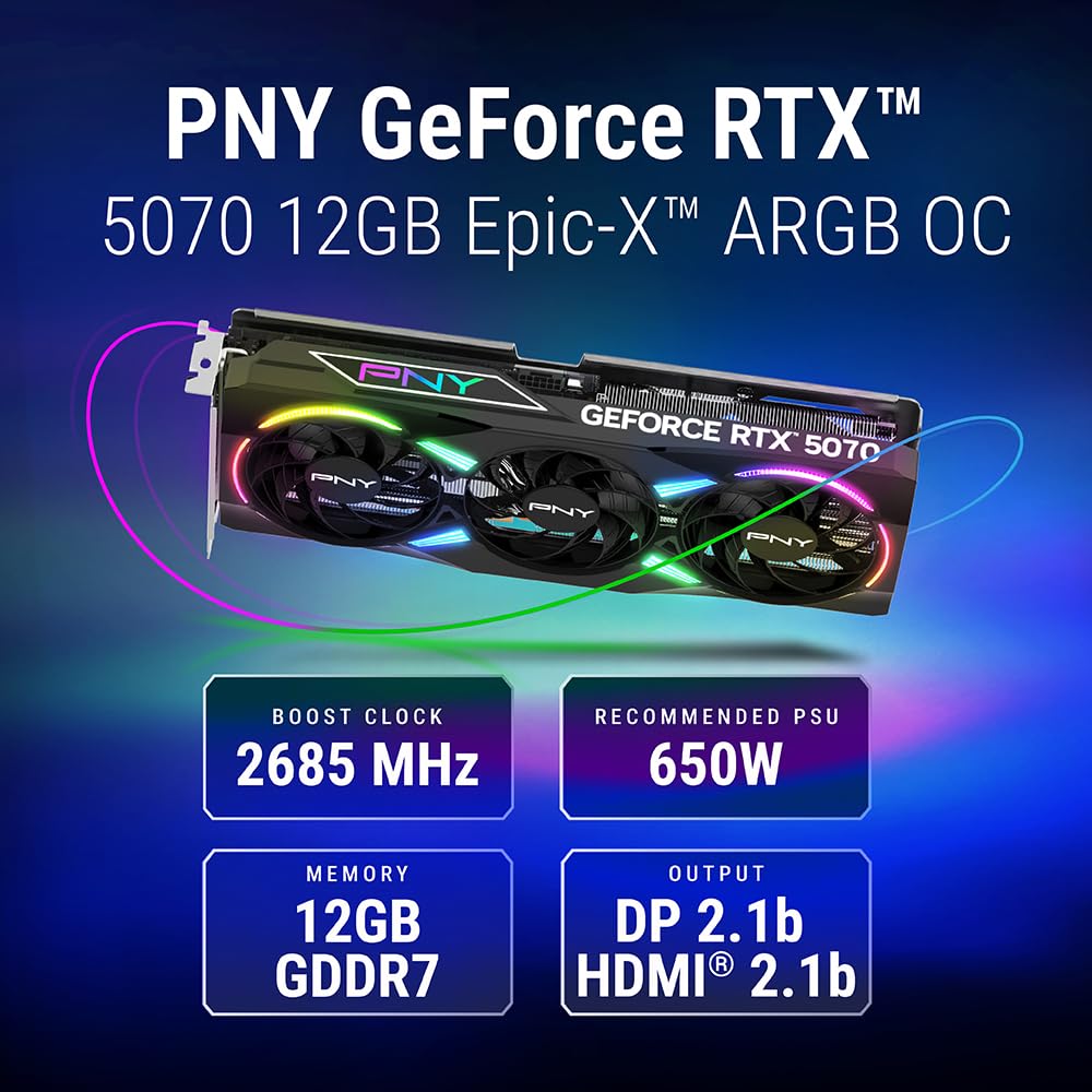 NVIDIA GeForce RTX 5070 Triple-Fan Graphics Card S2020