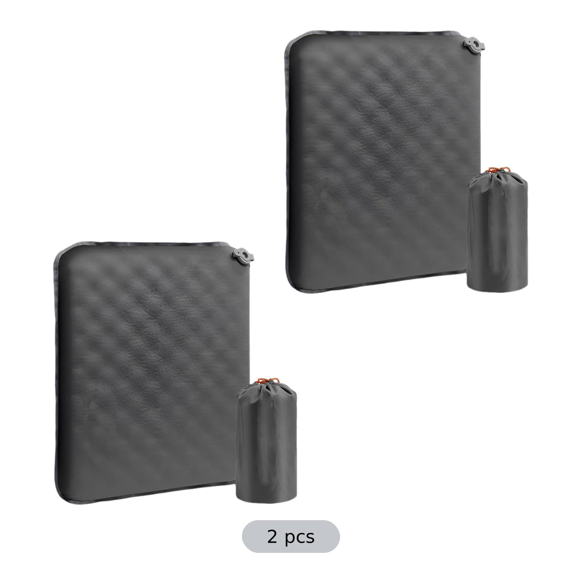 2 Pcs Inflatable Seat Cushion, 16.9 x 13 in Nylon TPU E612