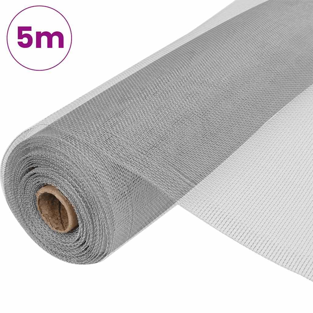 Aluminum Mesh Screen 39.4x196.9 Inches Silver B217442