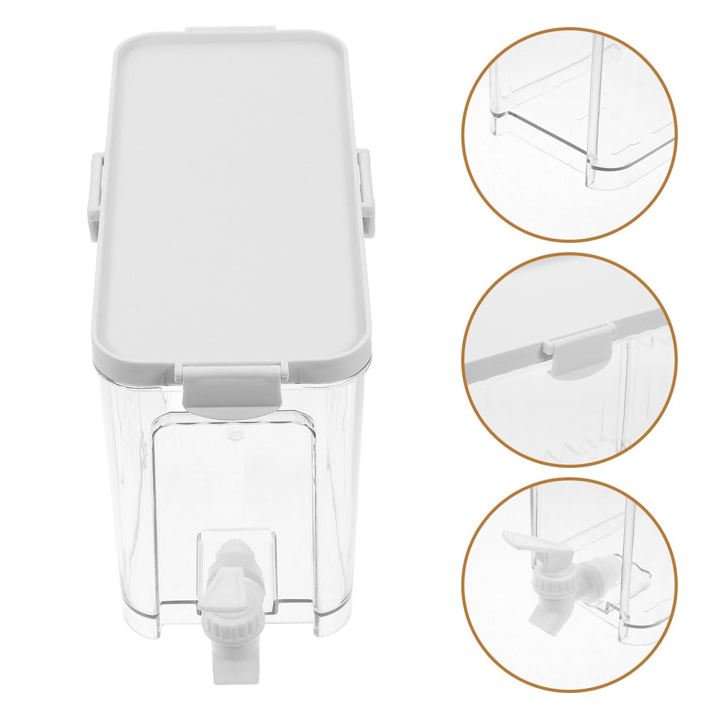 Refrigerator Water Jug with Faucet Large Capacity Beverage Dispenser Y862
