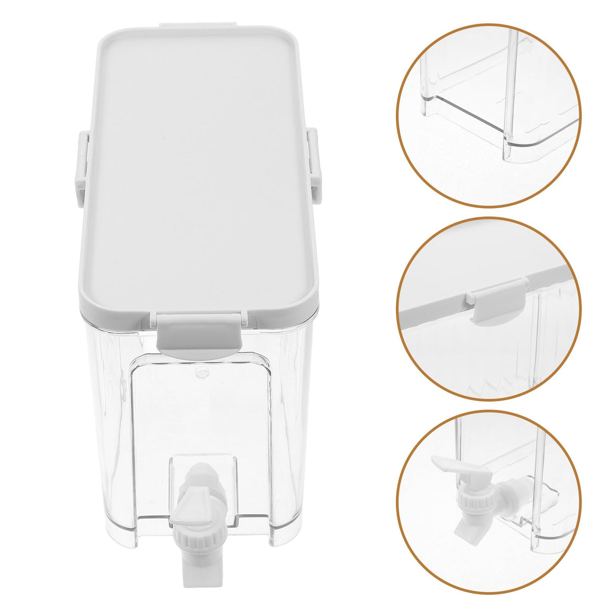 Refrigerator Water Jug with Faucet Large Capacity Beverage Dispenser Y862