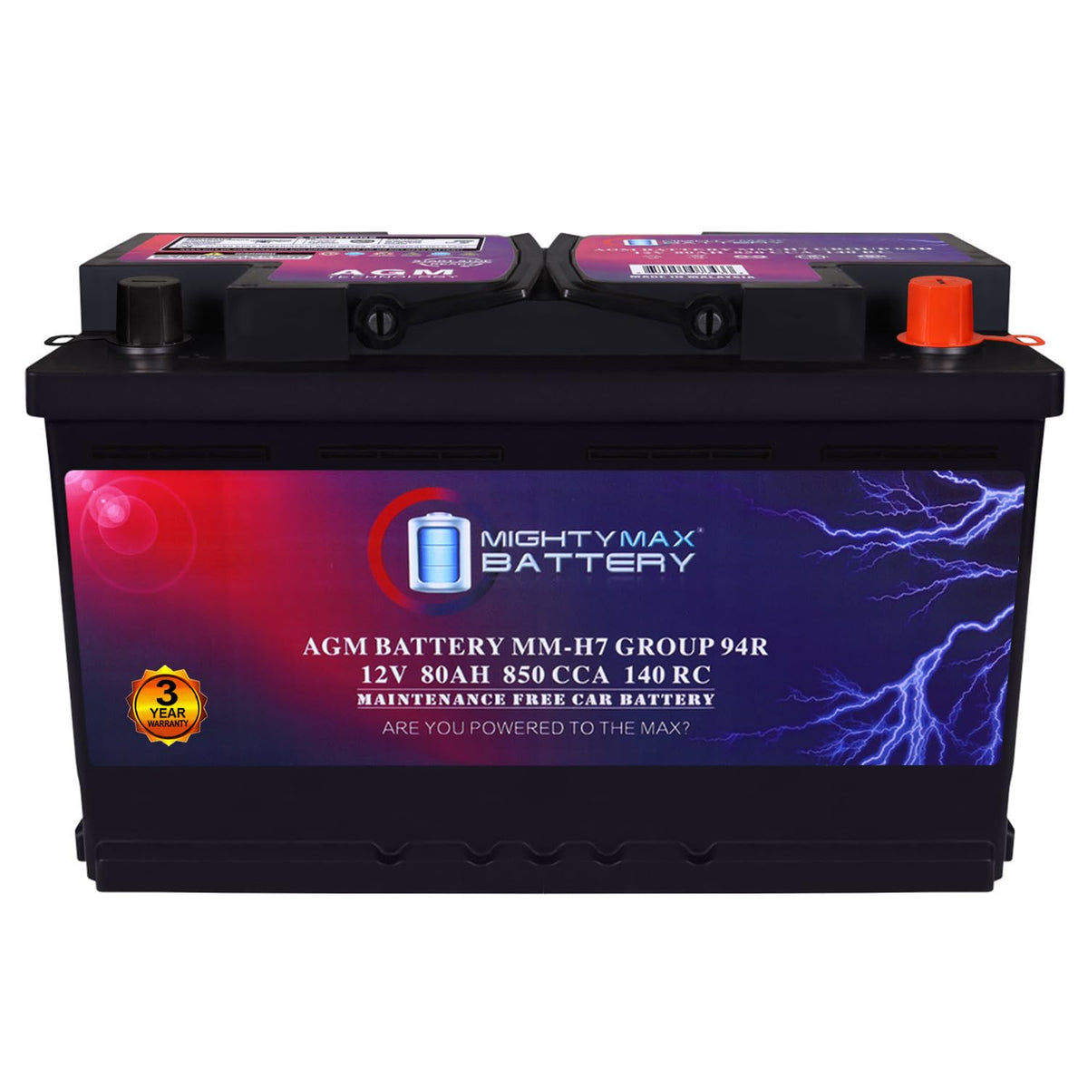12V 80AH 850 CCA Replacement Battery F34135