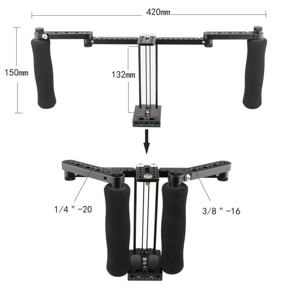Monitor Cage with Adjustable Handles for 5 and 7 inch LCD Monitor G922376