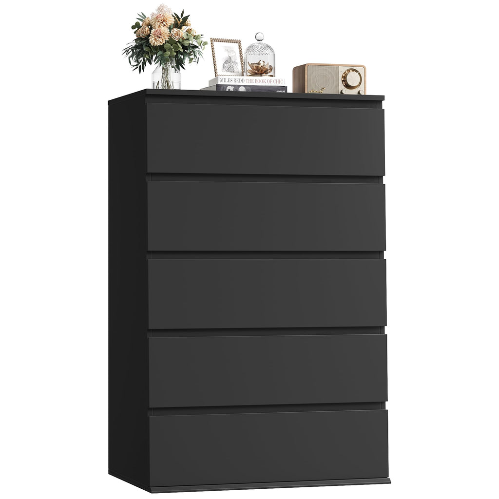 Black 5 Drawer Dresser F77909