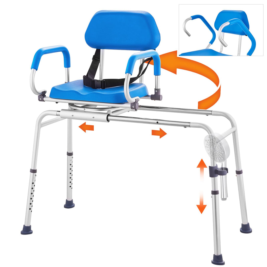 Sliding Tub Transfer Bench with 360 Degree Swivel Seat A22242