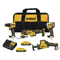 20-Volt Lithium-Ion Cordless Brushless Combo Kit 4-Tool with 2.0Ah Batteries L7577