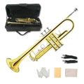 Standard Trumpet Set with Carrying Hard Case, 7C Mouthpiece, Cleaning Cloth and Gloves R96467