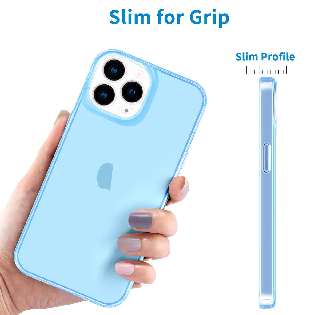 Clear Soft Shockproof Slim Thin Blue Phone Case T915