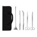 5 in 1 Aquarium Scissors Tweezers Spatula Stainless Steel Aquascaping Tools I4072