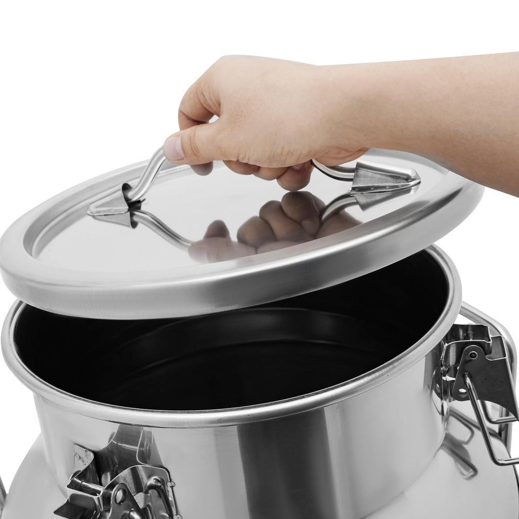 20L Stainless Steel Milk Bucket with Spigot I311