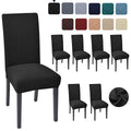 Black 6 Pack Dining Chair Covers L720