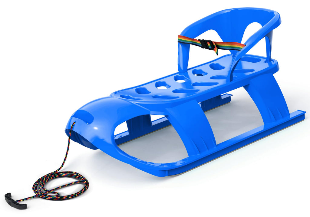 Snow Sled with Pull Rope, Backrest and Safety Belt G8980