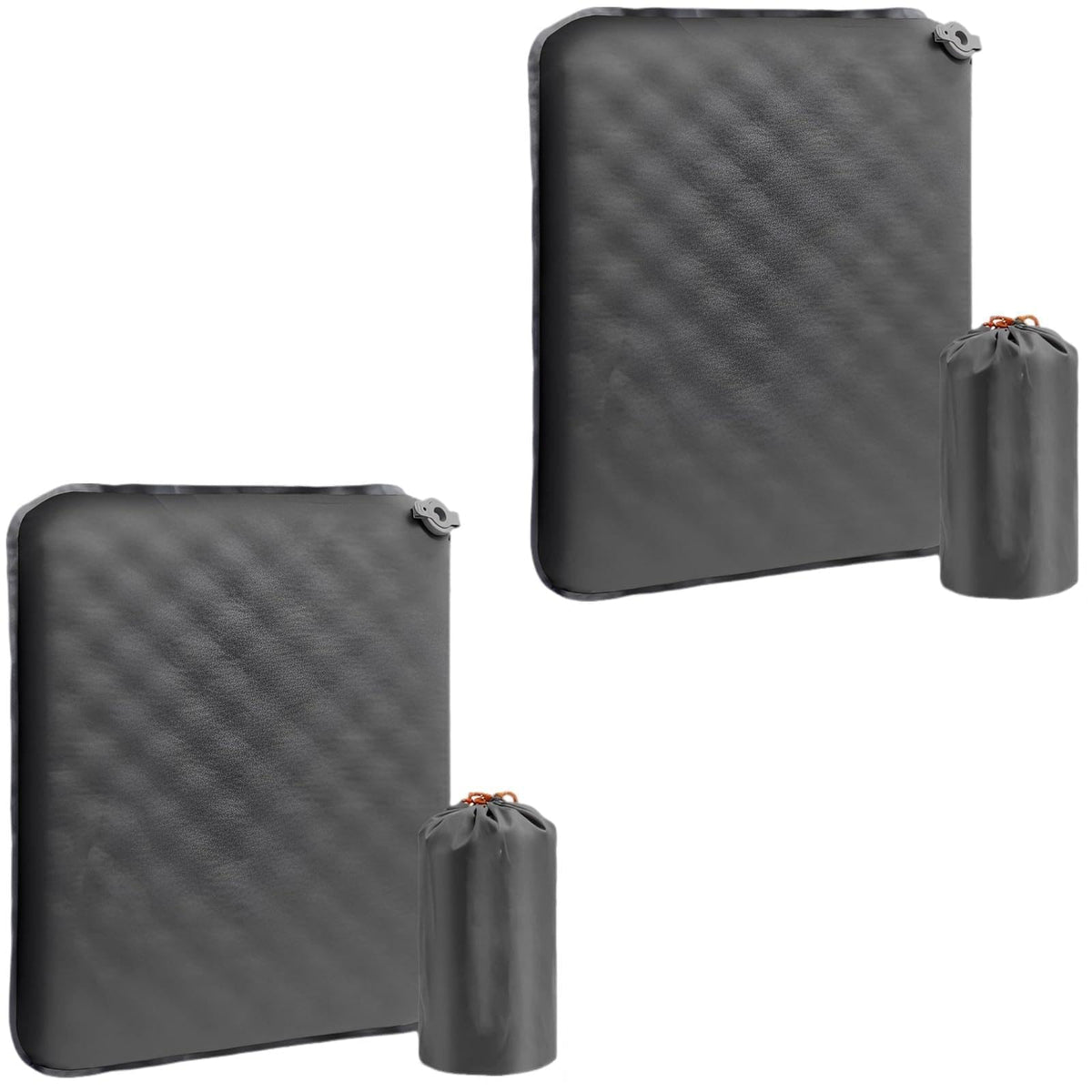 2 Pcs Inflatable Seat Cushion, 16.9 x 13 in Nylon TPU E612