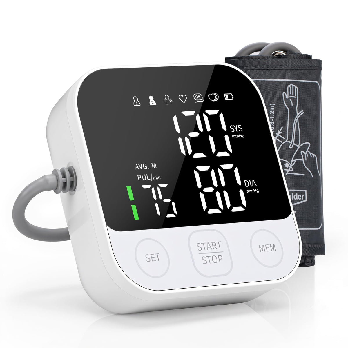 Blood Pressure Monitor Upper Arm Cuff with Storage Bag G548995