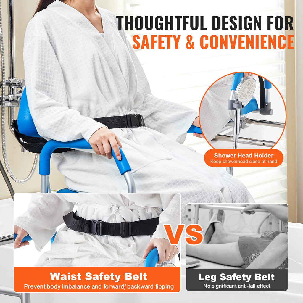 Sliding Tub Transfer Bench with 360 Degree Swivel Seat A22242