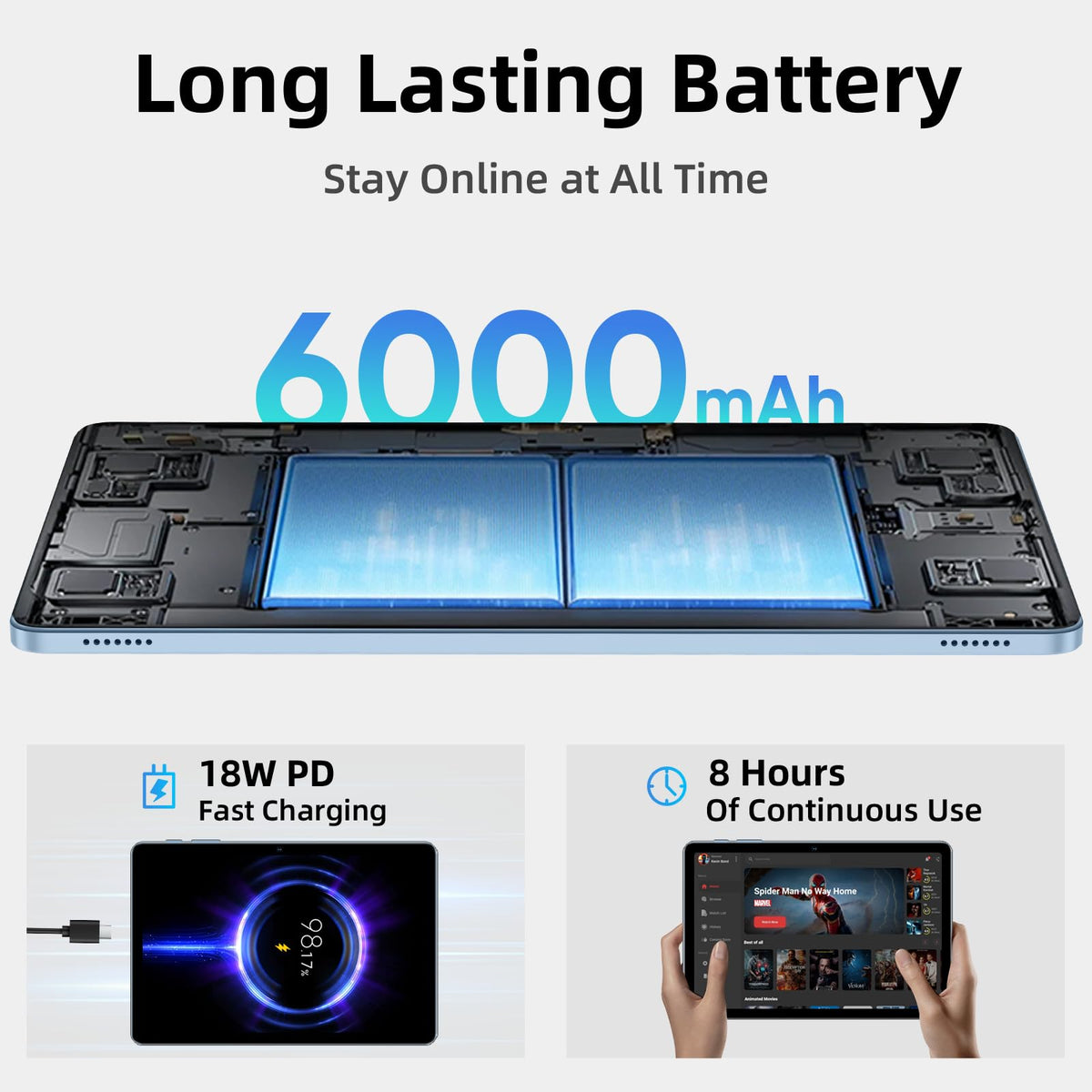 10 Inch Octa-Core Tablet with 24GB RAM 64GB ROM P2463