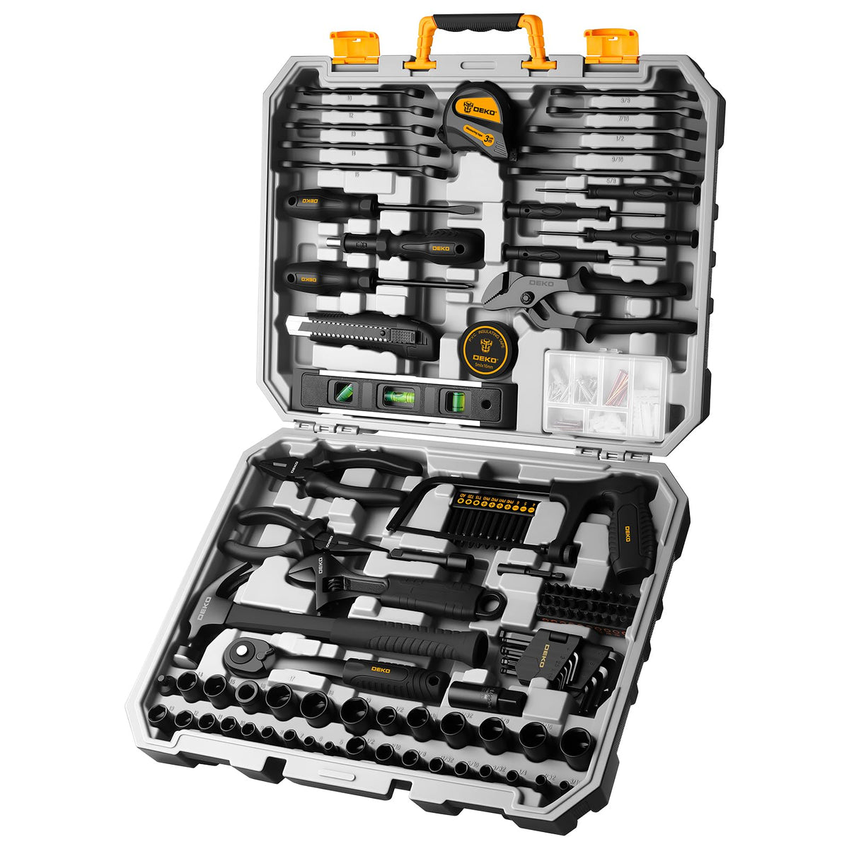 218-Piece General Household Hand Tool Kit with Storage Case M381771